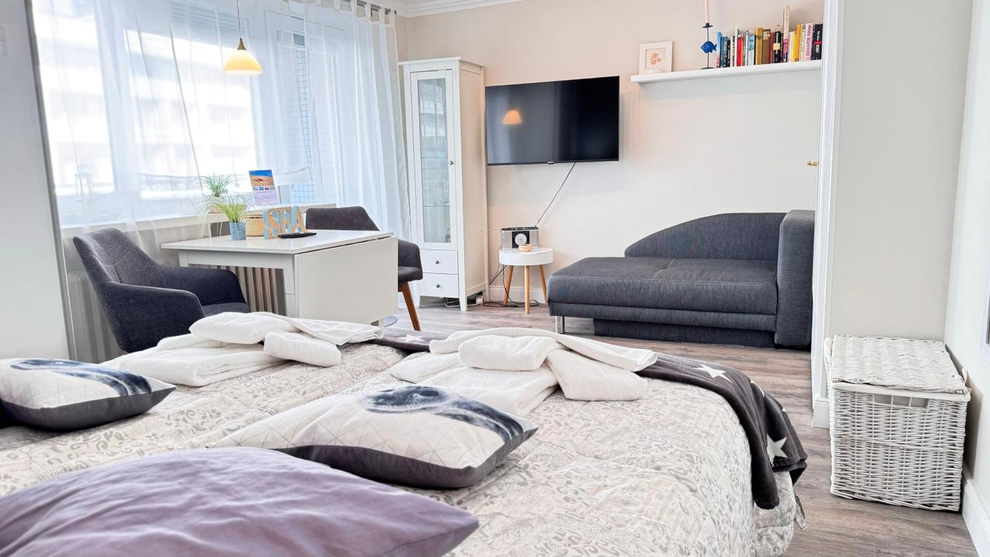 10-105, Sehr Strandnah, Im Herzen Westerlands, Westbalkon, 1 Zi 외부 사진